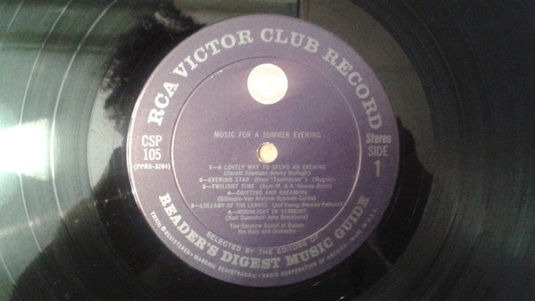 Gene Bianco : Music For A Summer Evening (LP, Album, Ind)