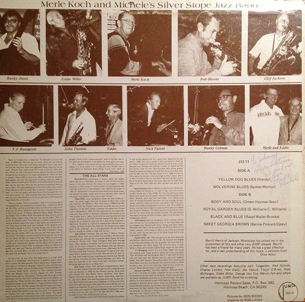 Merle Koch And Michele's Silver Stope Jazz Band : Merle Koch And Michele's Silver Stope Jazz Band (LP)