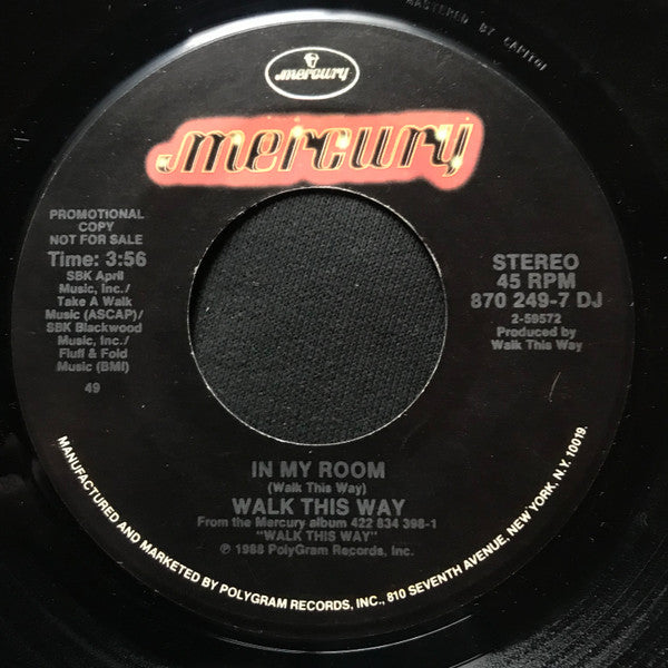 Walk This Way : In My Room (7", Promo)