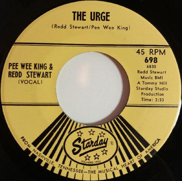 Pee Wee King & Redd Stewart : Ten Thousand Crying Towels  (7", Single, Mono)