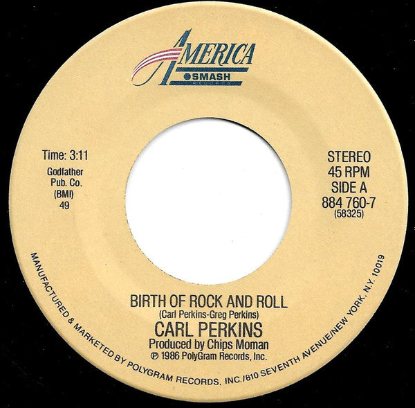 Carl Perkins : Birth Of Rock And Roll (7")