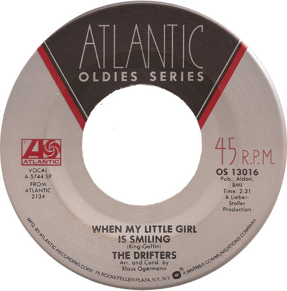 The Drifters : Save The Last Dance For Me / When My Little Girl Is Smiling (7", Single, RE, Spe)