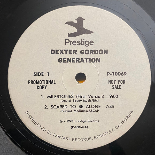 Dexter Gordon : Generation (LP, Album, Promo)