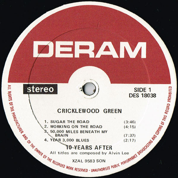 Ten Years After : Cricklewood Green (LP, Album, SON)