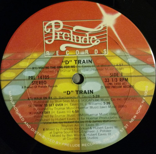 "D" Train* : You're The One For Me (LP, Album, Ter)