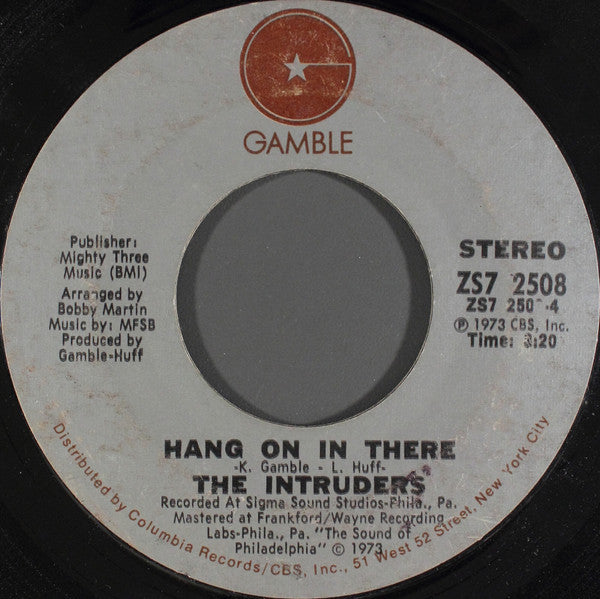 The Intruders : I Wanna Know Your Name (7", Single, Styrene, Pit)