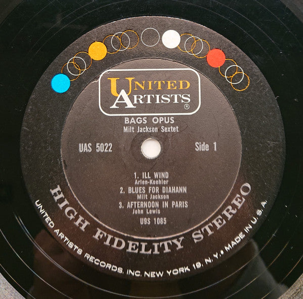 Milt Jackson : Bags' Opus (LP, Album, RE)