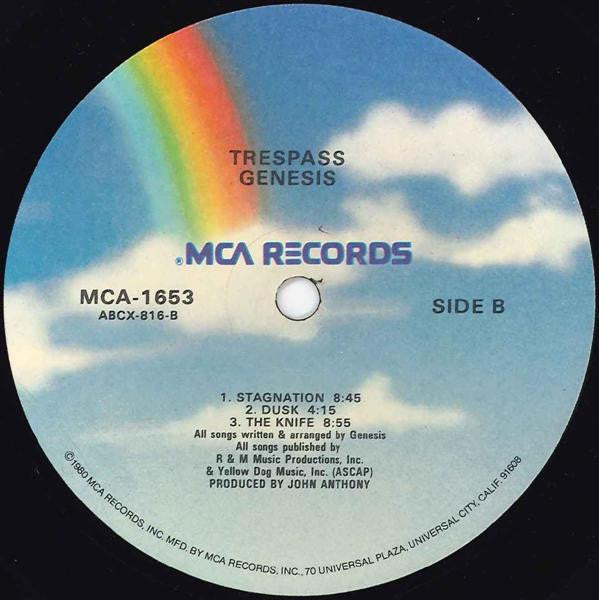Genesis : Trespass (LP, Album, RE, Glo)