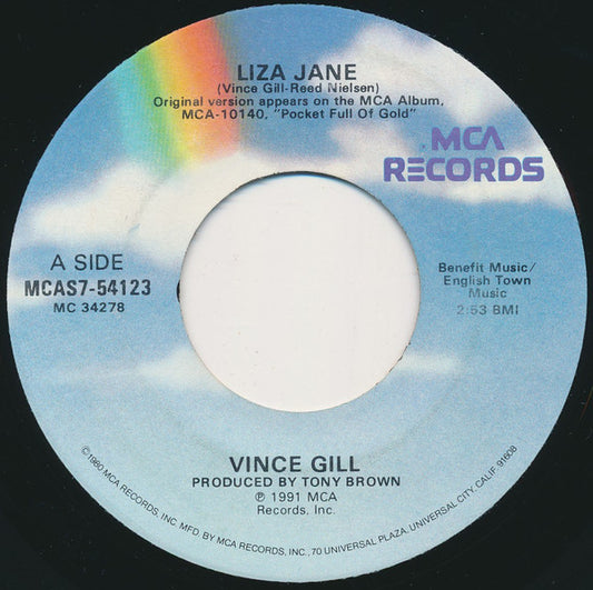 Vince Gill : Liza Jane (7", Single)