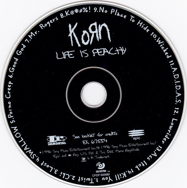 Buy Korn : Life Is Peachy (CD, Album, Enh) Online for a