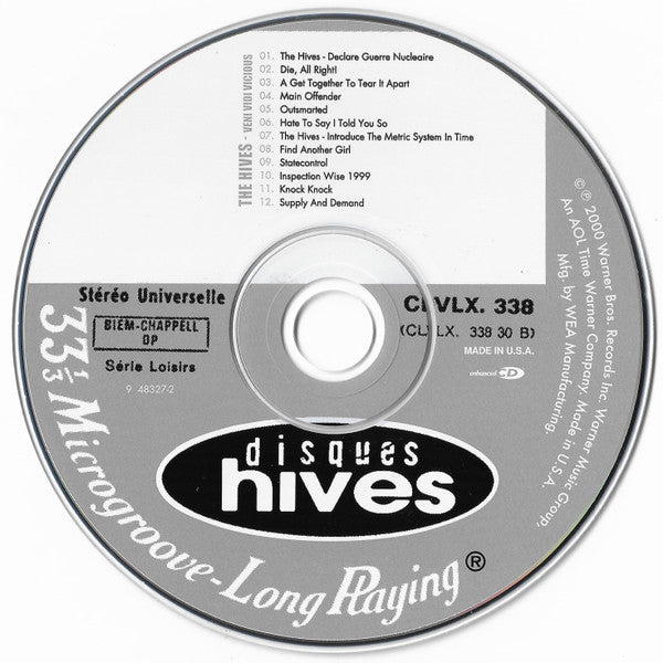 The Hives : Veni Vidi Vicious (CD, Album, Enh, RE)