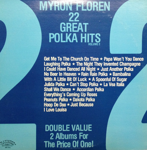 Myron Floren : 22 Great Polka Hits Volume 2 (2xLP, Gat)