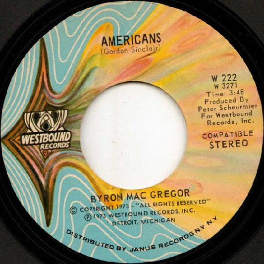 Byron Mac Gregor*, The Westbound Strings : Americans / America The Beautiful (7", Styrene)