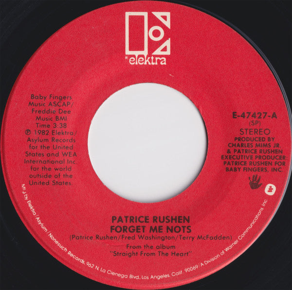 Patrice Rushen : Forget Me Nots (7", Single, SP )