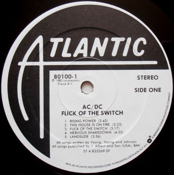 AC/DC : Flick Of The Switch (LP, Album, SP )