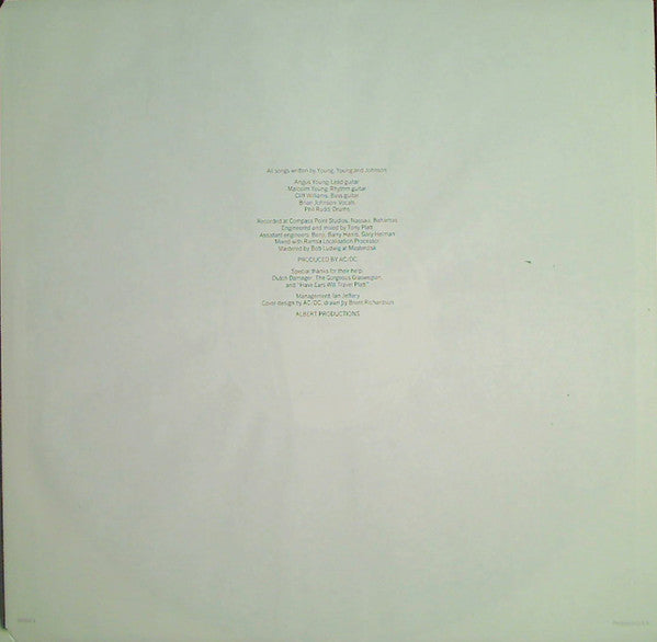 AC/DC : Flick Of The Switch (LP, Album, SP )
