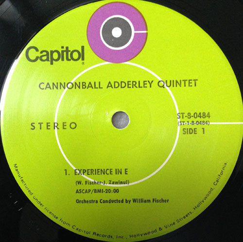The Cannonball Adderley Quintet : The Cannonball Adderley Quintet And Orchestra (LP, Album)