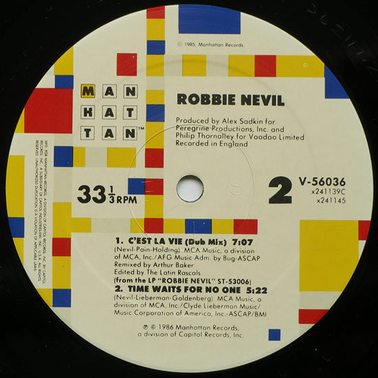 Robbie Nevil : C'est La Vie (12", Single, Pic)