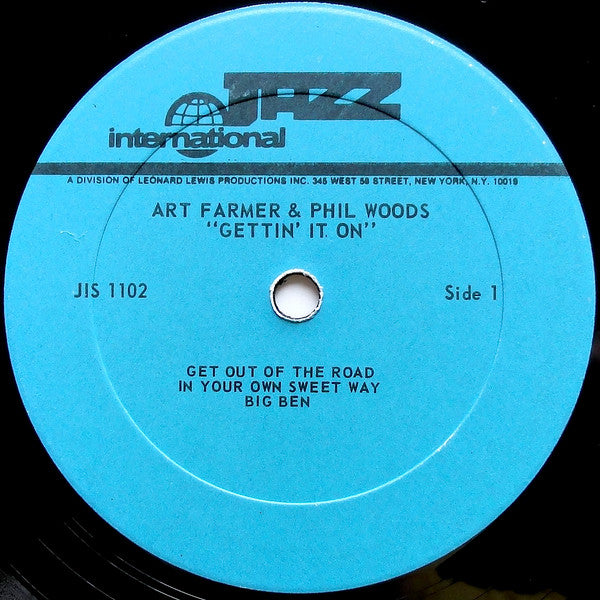 Art Farmer, Phil Woods : Gettin' It On (LP)
