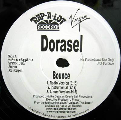 Dorasel : Bounce / Get Cha Hands Up (12", Promo)