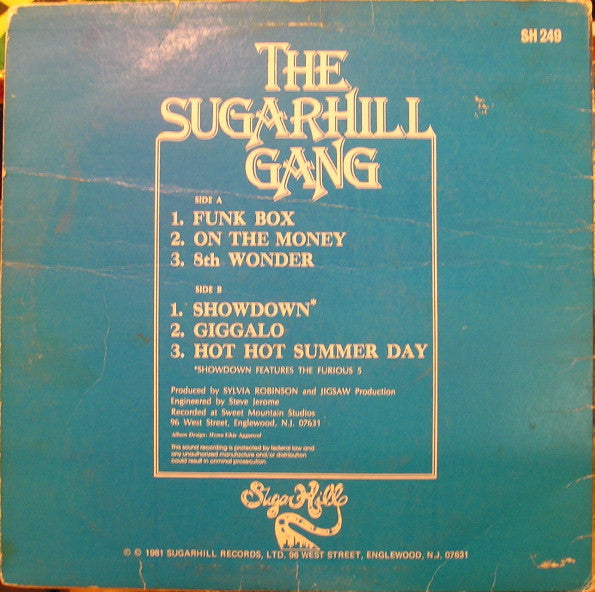 Sugarhill Gang : 8th Wonder (LP, Album)
