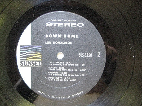 Lou Donaldson : Down Home (LP, Album, RE, H.V)