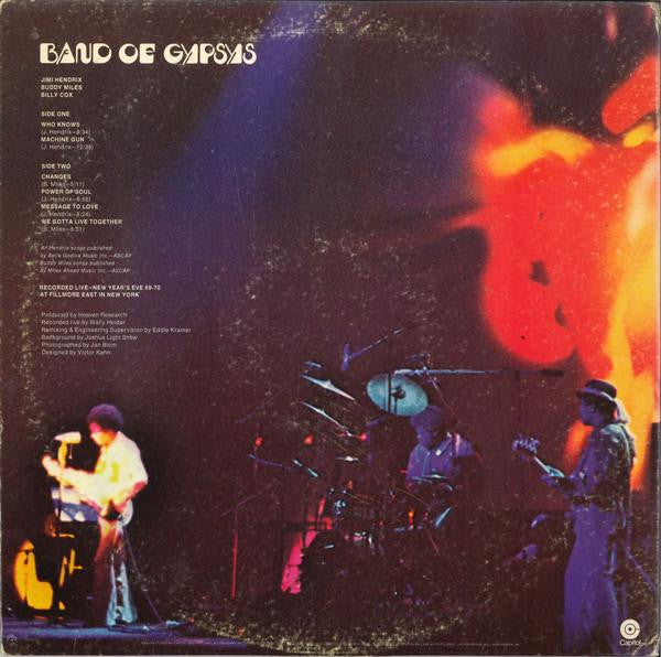 Hendrix* : Band Of Gypsys (LP, Album, Gat)