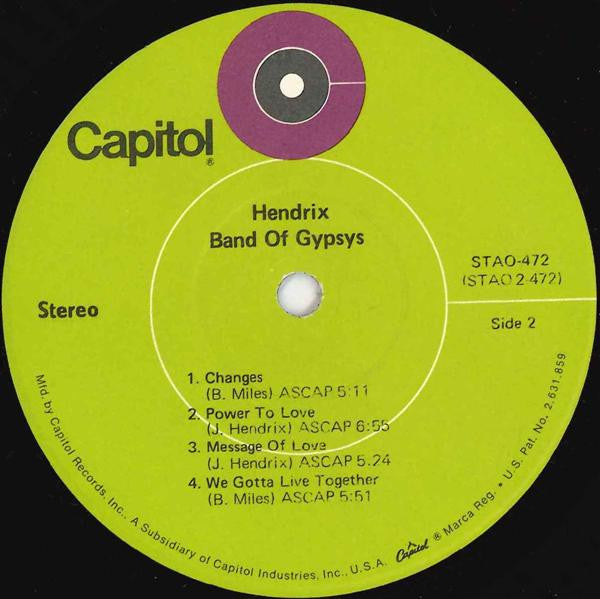 Hendrix* : Band Of Gypsys (LP, Album, Gat)