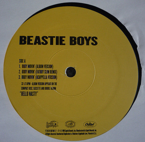 Beastie Boys : Body Movin' (12")