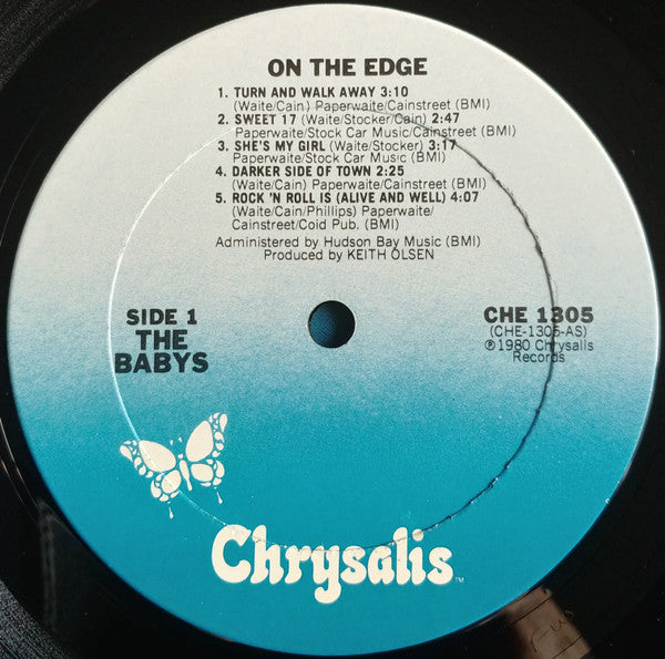 The Babys : On The Edge (LP, Album, Club, CRC)