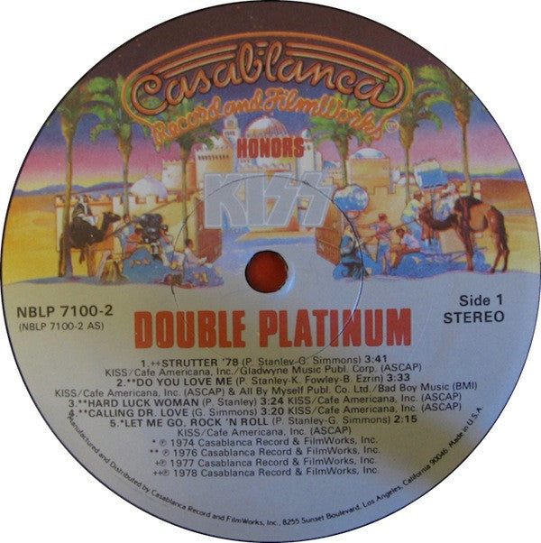 Kiss : Double Platinum (2xLP, Comp)