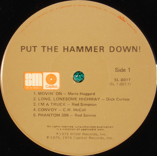 Various : Put The Hammer Down! (LP, Album, Comp, Tan)