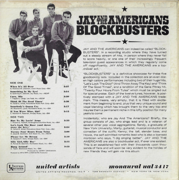 Jay And The Americans* : Blockbusters (LP, Album, Mono)