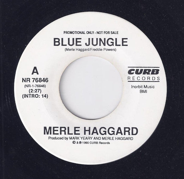 Merle Haggard : Blue Jungle (7", Promo)