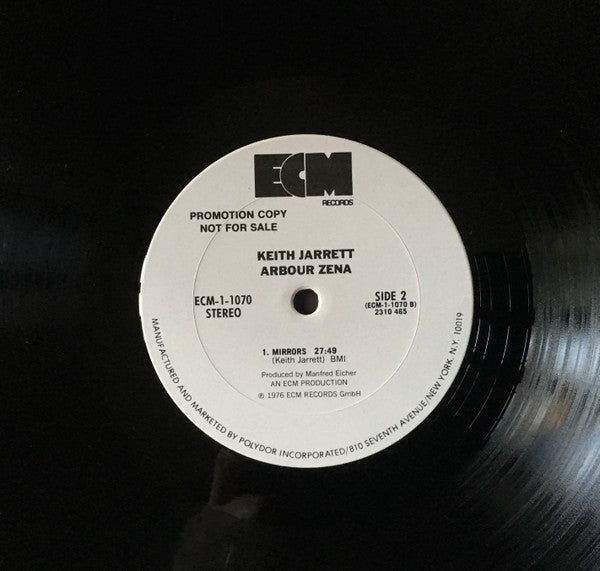 Keith Jarrett : Arbour Zena (LP, Album, Promo)