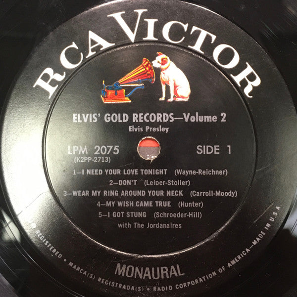 Elvis Presley : 50,000,000 Elvis Fans Can't Be Wrong (Elvis' Gold Records, Vol. 2) (LP, Comp, Mono, RE)