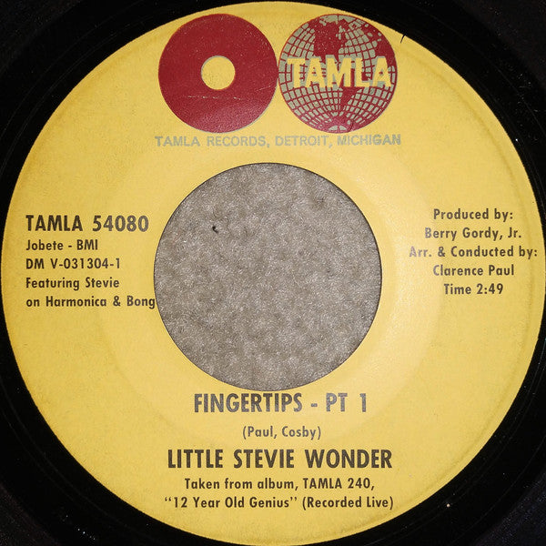 Little Stevie Wonder* : Fingertips (7", Single)