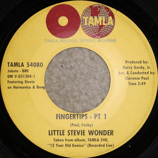 Little Stevie Wonder* : Fingertips (7", Single)