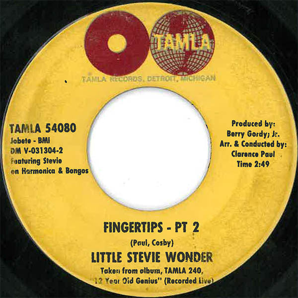 Little Stevie Wonder* : Fingertips (7", Single)
