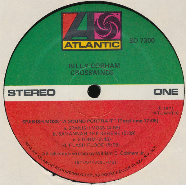 Billy Cobham : Crosswinds (LP, Album, MS )