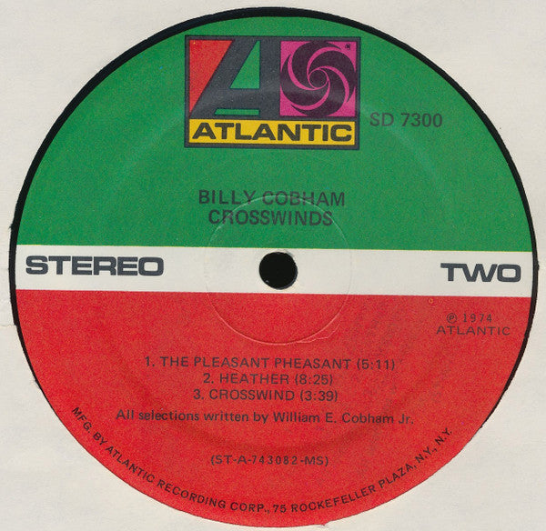 Billy Cobham : Crosswinds (LP, Album, MS )