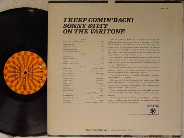 Sonny Stitt : I Keep Comin' Back! (LP, Album)