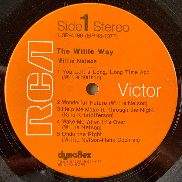 Willie Nelson : The Willie Way (LP, Album, M/Print, Ind)
