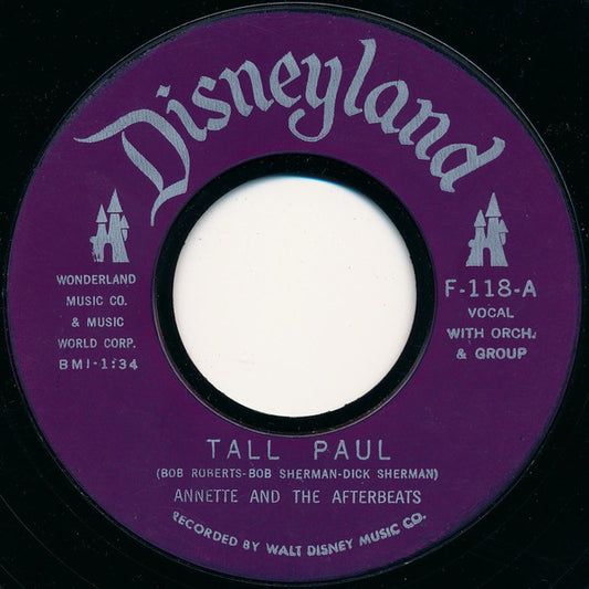 Annette (7) And The Afterbeats : Tall Paul (7", Single, Styrene, Pai)