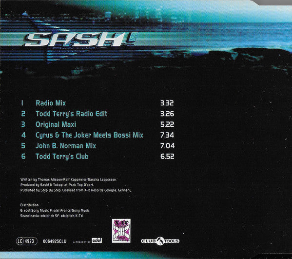 Sash! Feat. Tina Cousins : Mysterious Times (CD, Maxi)