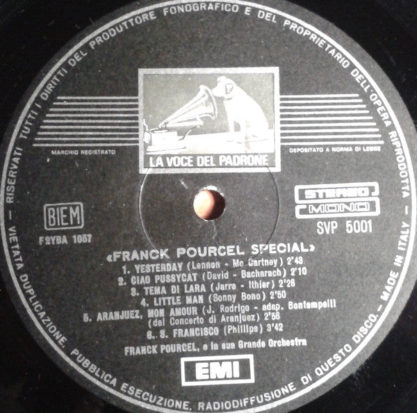 Franck Pourcel E La Sua Grande Orchestra* : Special (LP, Comp)