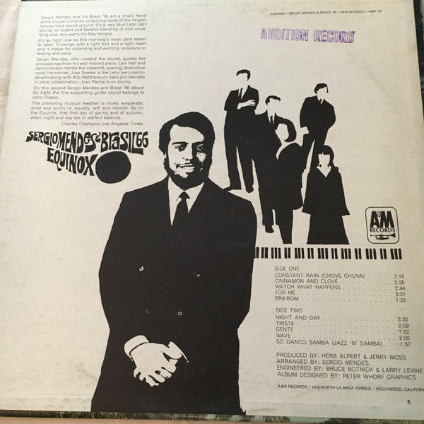 Sergio Mendes & Brasil '66* : Equinox (LP, Album, Promo, Aud)