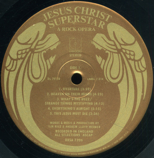 Andrew Lloyd Webber & Tim Rice* : Jesus Christ Superstar - A Rock Opera (2xLP, Album, Pin)