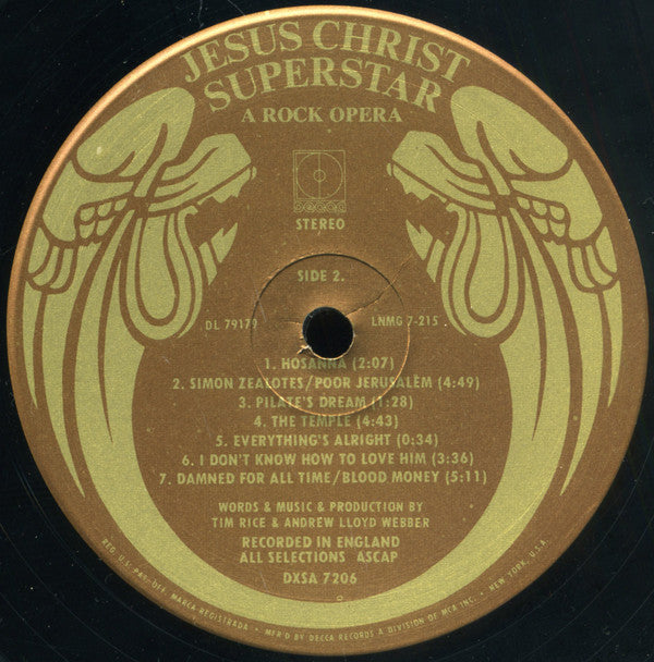 Andrew Lloyd Webber & Tim Rice* : Jesus Christ Superstar - A Rock Opera (2xLP, Album, Pin)