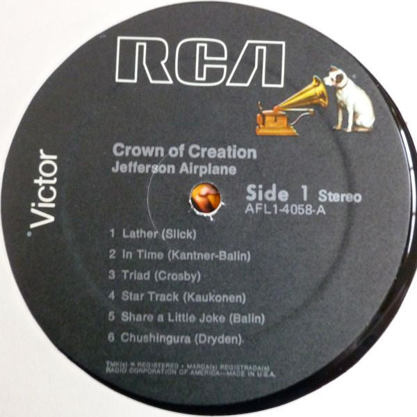 Jefferson Airplane : Crown Of Creation (LP, Album, RE)